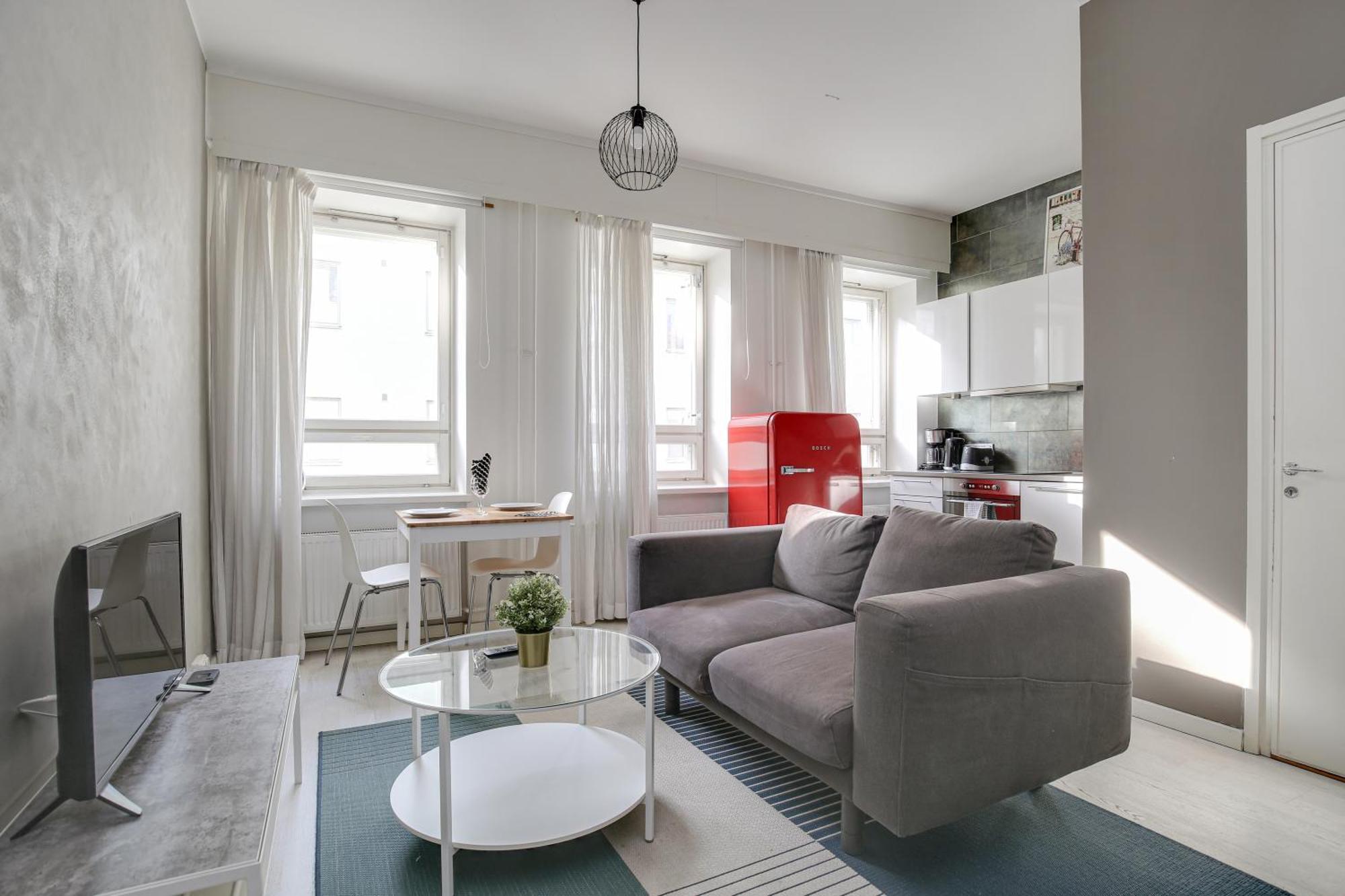 Kotimaailma Apartments Kamppi - Studio For 2 헬싱키 외부 사진